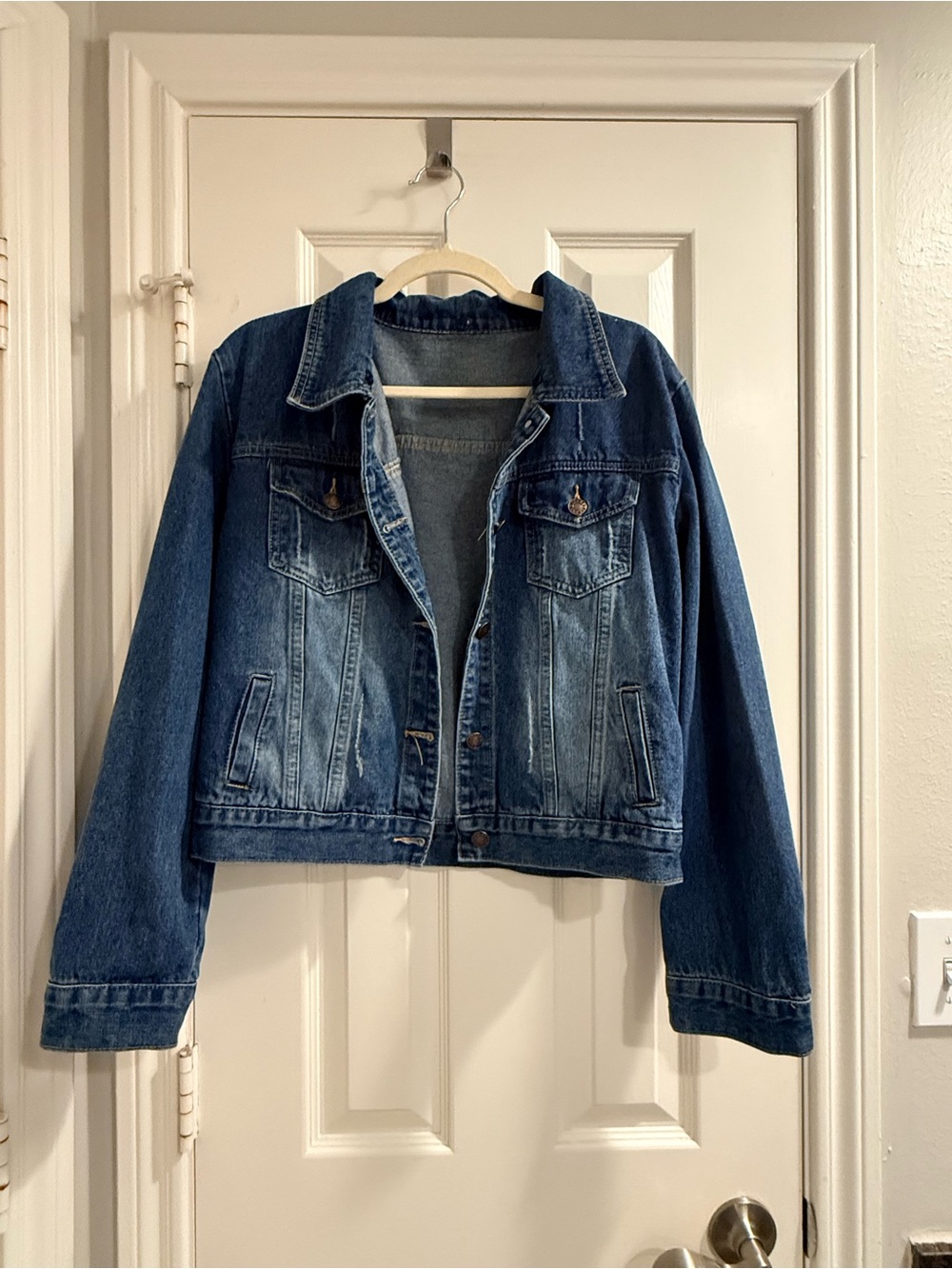 Classic Blue Denim Jacket - Women's